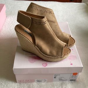 Not Rated Suede wedges